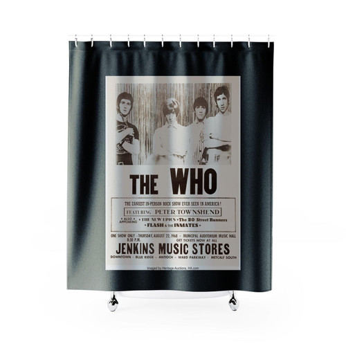 Who Municipal Auditorium Music Hall Concert Shower Curtains