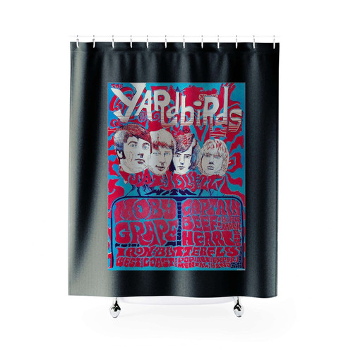 Yardbirds Concert Psychedelic Shower Curtains