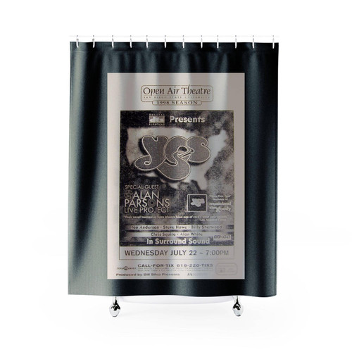 Yes Alan Parsons Project Open Your Eyes Tour 1998 San Diego Concert Shower Curtains