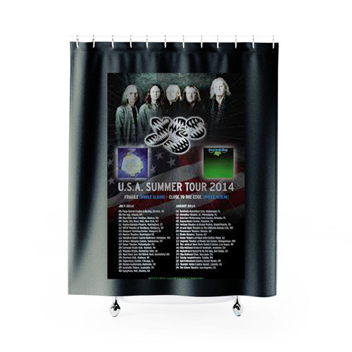 Yes Usa 2014 Fragile Close To The Edge Heaven Earth Shower Curtains