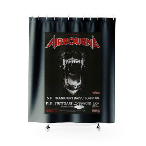 Airbourne Live It Up Frankfurt And Stuttgart 2014 Shower Curtains