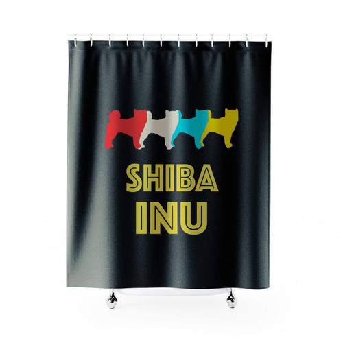 Shiba Inu Dog Shiba Inu Owner Shiba Inu Retro Shower Curtains
