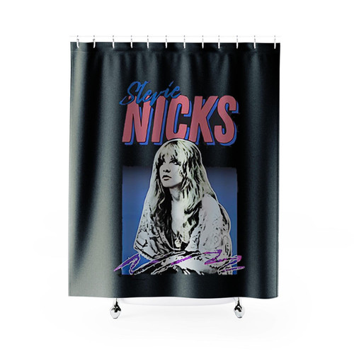 Stevie Nicks Retro Vintage Styled Shower Curtains