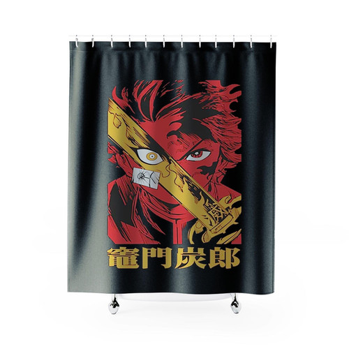 Tanjiro Kimetsu No Yaiba Kamado Tanjiro Shower Curtains