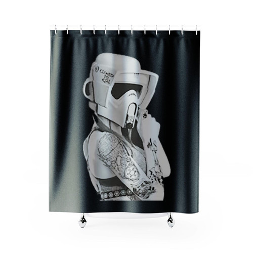 Tattoo Trooper Storm Trooper Shower Curtains