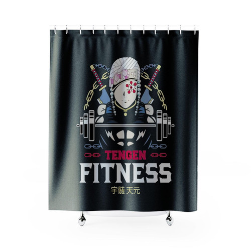Tengen Fitness Demon Slayer Uzui Tengen Shower Curtains