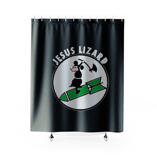The Jesus Lizard Mouse Shower Curtains