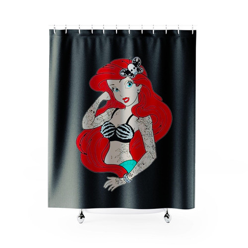 The Little Mermaid Ariel Rock N Roll Shower Curtains