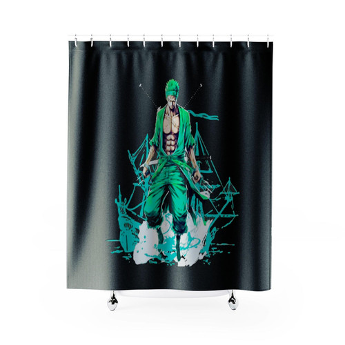 Three Swords Master Roronoa Zoro Shower Curtains