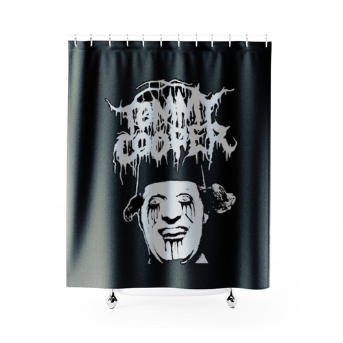 Tommy Cooper Metal Shower Curtains