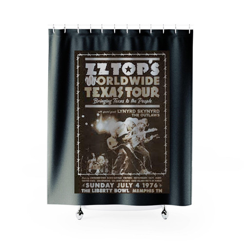 Zz Top Concert Shower Curtains