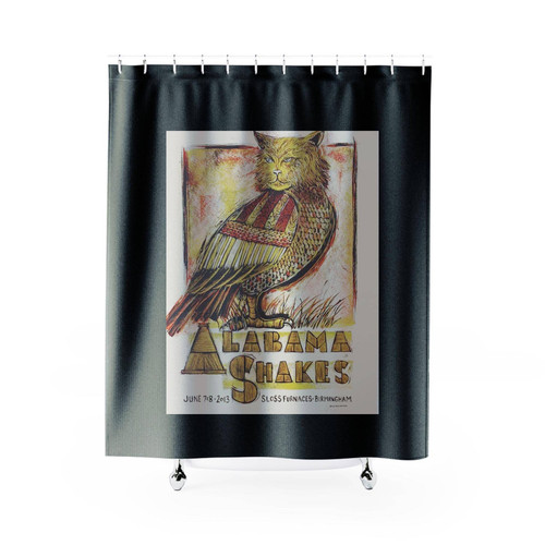 Alabama Shakes 2013 Dan Grzeca Poster Shower Curtains