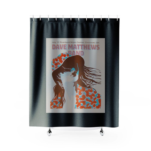 2005 Dave Matthews Band Cincinnati Silkscreen Shower Curtains