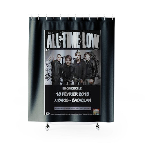 All Time Low Concert At Bataclan Paris Shower Curtains