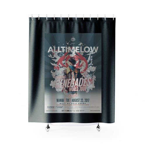 All Time Low Returns To Manila Photo Shower Curtains