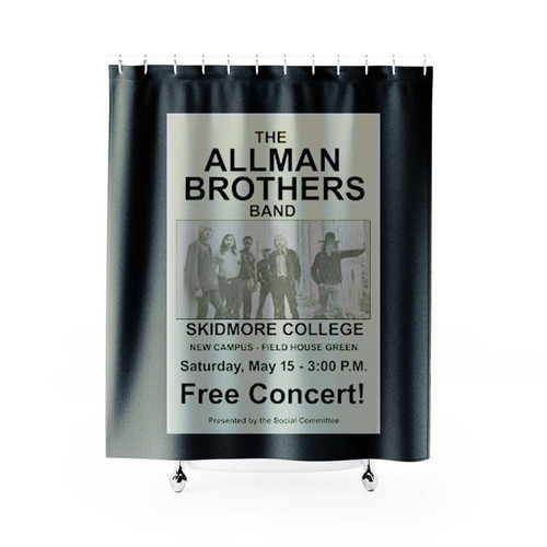Allman Brothers 1971 Saratoga Springs Concert Shower Curtains