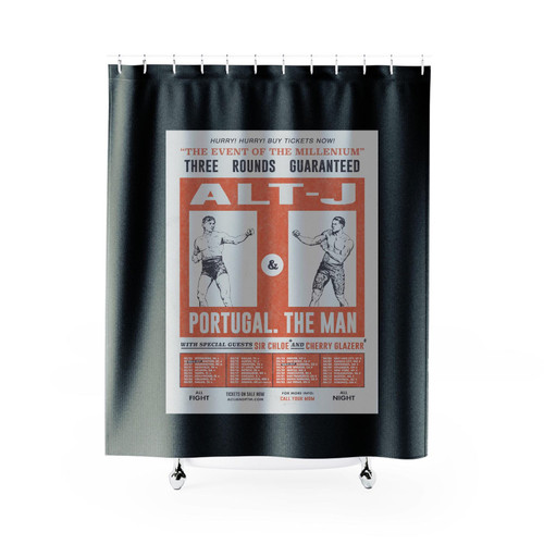 Alt-J And Portugal The Man In Boston At Agganis Arena Shower Curtains
