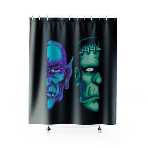 Vampire And The Creature Shower Curtains