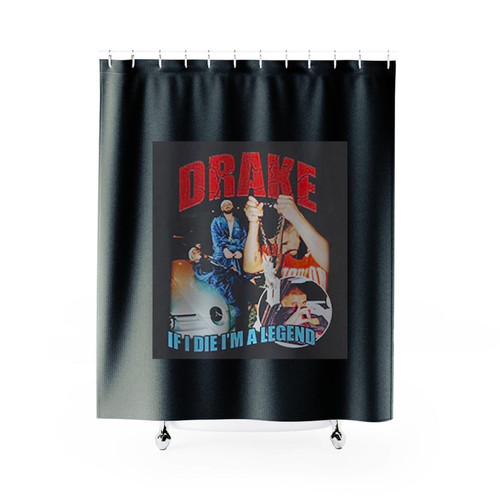 Vintage Bootleg Drake Rap If I Die Im Legend Shower Curtains