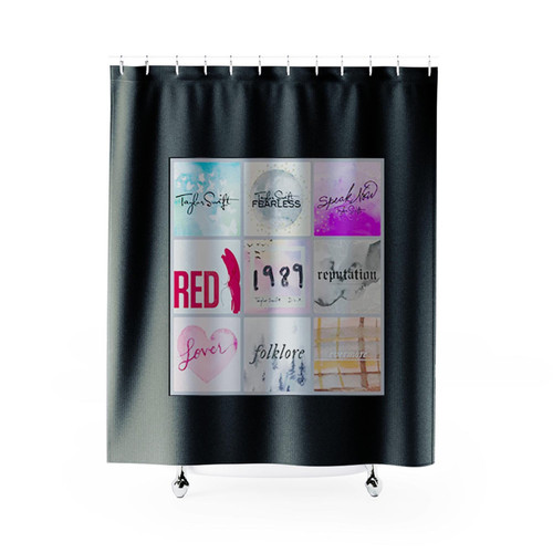 Vintage Taylor Swift Albums Shower Curtains