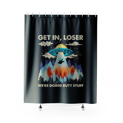 Bigfoot Alien Ufo Shower Curtains