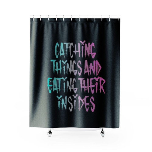Blink 182 World Tour Catching Things Shower Curtains