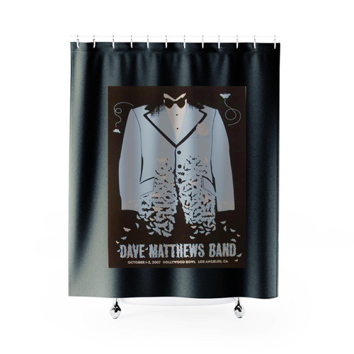 2007 Dave Matthews Band Hollywood Silkscreen Shower Curtains 2007 Dave Matthews Band Hollywood Silkscreen Shower Curtains