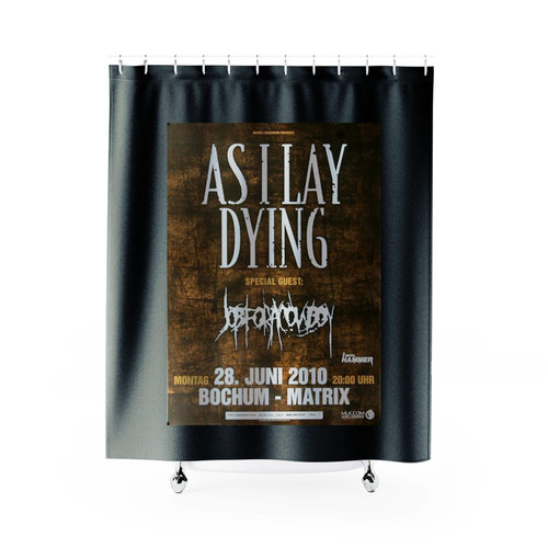 As I Lay Dying Powerless Bochum 2010 Shower Curtains