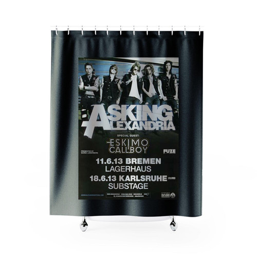 Asking Alexandria Poison Bremen Dan Karlsruhe 2013 Shower Curtains