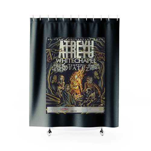 Atreyu Whitechapel He Is Legend Tempting Fate 2019 Pennsylvania Concert Shower Curtains