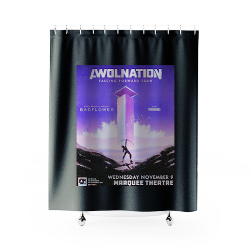 Awolnation Falling Forward Tour Shower Curtains Awolnation Falling Forward Tour Shower Curtains