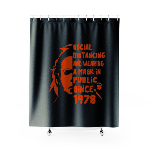 Social Distancing Michael Myers Shower Curtains