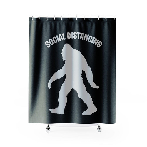 Social Distancing World Champion Shower Curtains