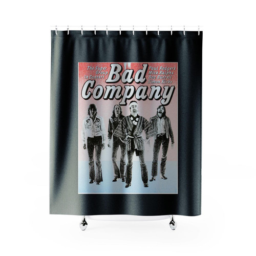 Bad Company Burnin Sky Tour 1977 Shower Curtains