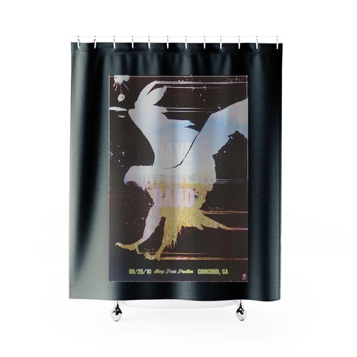 2010 Dave Matthews Band Concord Silkscreen Shower Curtains 2010 Dave Matthews Band Concord Silkscreen Shower Curtains