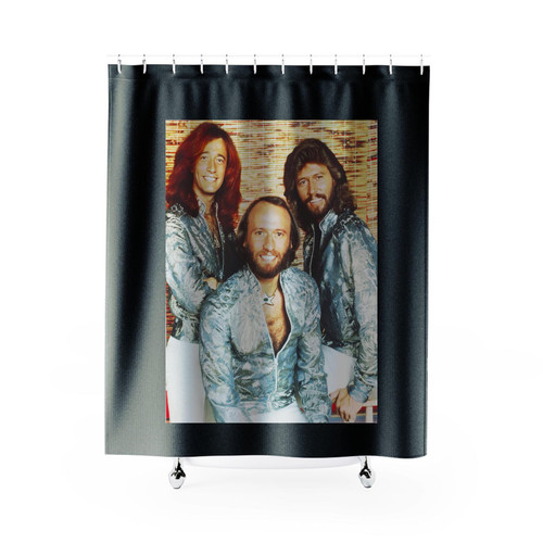 Bee Gees Band Portrait Photo Shower Curtains