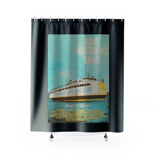 2011 Dave Matthews Band Nyc Caravan Silkscreen Shower Curtains