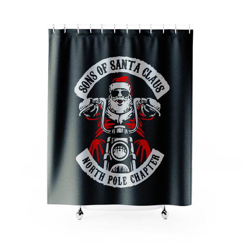 Son Of Santa Motor Club Shower Curtains