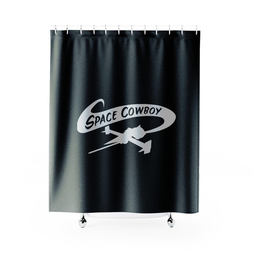 Space Cowboy In White Shower Curtains
