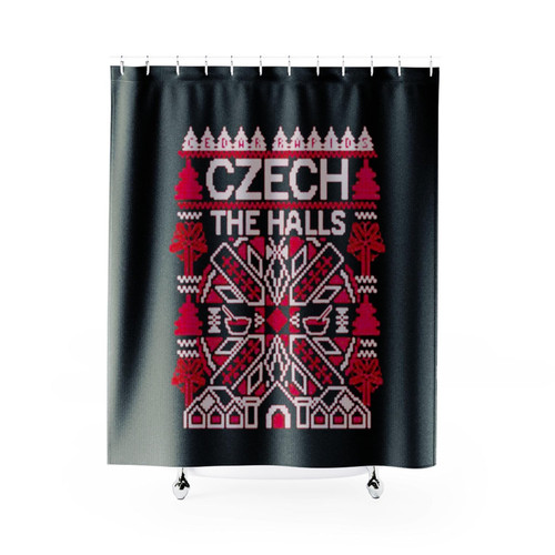 Cedar Rapids Czech The Halls Shower Curtains