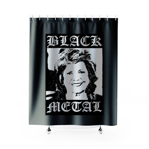 Cilla Black Metal Shower Curtains