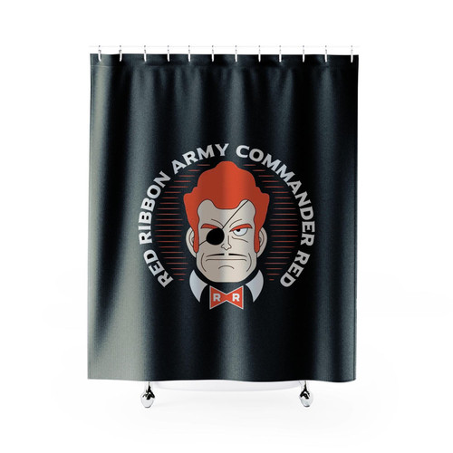 Commander Red Shower Curtains