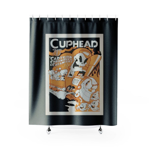 Cuphead Cup Head Vintage Video Game Shower Curtains