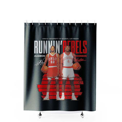 Stacey Augmon And Larry Johnson Shower Curtains