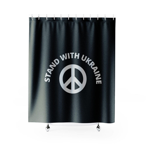 Stand With Ukraine Anti Putin Support Ukrainian Shower Curtains