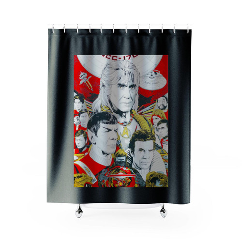 Star Trek Movie Poster John Carpenter Shower Curtains