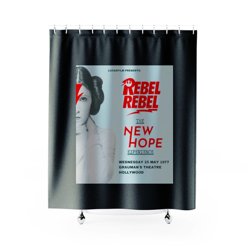 Star Wars Princess Leia A New Hope David Bowie Shower Curtains Star Wars Princess Leia A New Hope David Bowie Shower Curtains