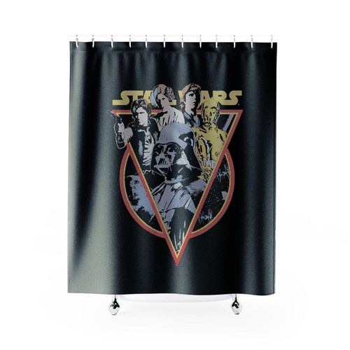 Star Wars Retro Characters Vintage Shower Curtains