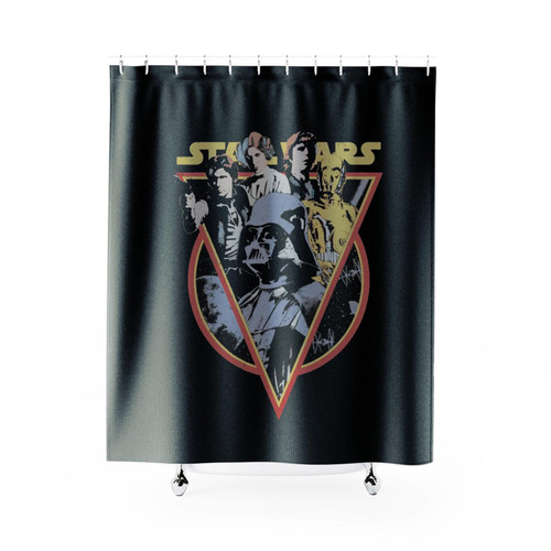 Star Wars Retro Characters Vintage Style Shower Curtains