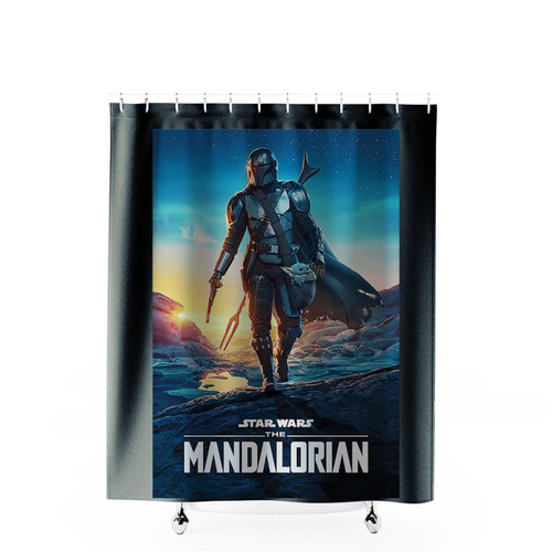 Star Wars The Mandalorian Nightfall Shower Curtains